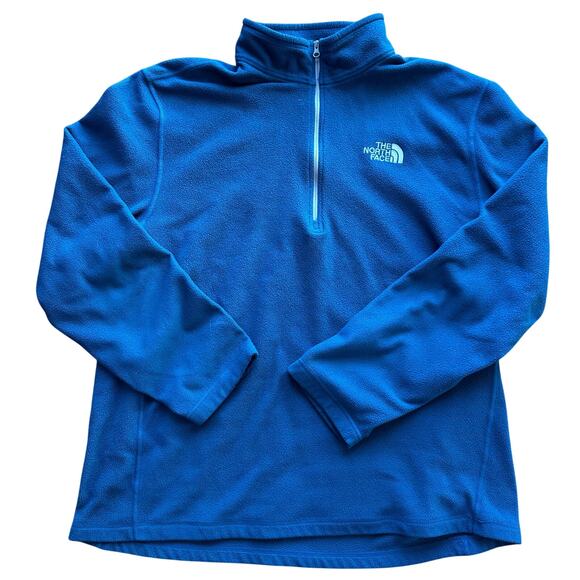 THE NORTH FACE x Men's Mock Neck 1/4 Zip Fleece Pullover Jacket Blue Size xl - Picture 1 of 6